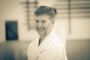 Aikido technique being demonstrated