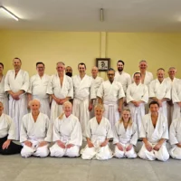 Winter training session at the dojo