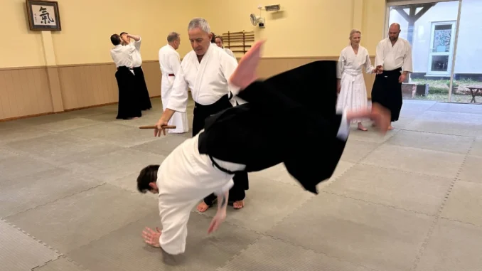 Ian throwing Ben after removing the tanto