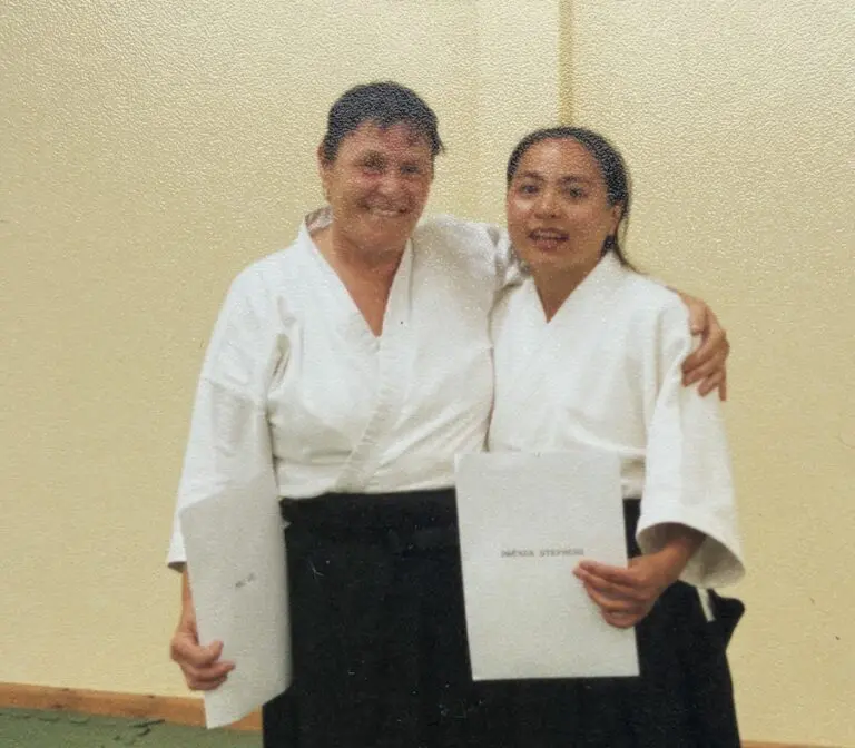 Mai and Brenda after their grading